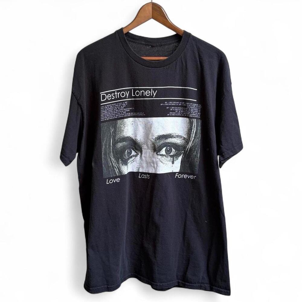 Destroy Lonely 2022 Tour Opium Emo Rap Mens XL Streetwear Grunge Tee